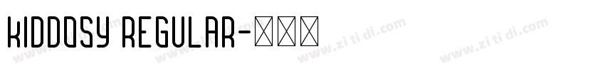 Kiddosy Regular字体转换